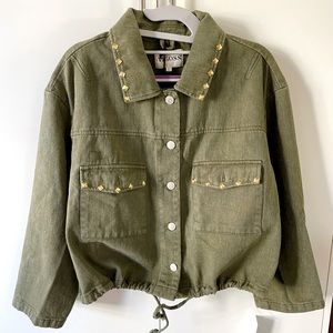 VIGOSS Drawstring Denim Twill Jacket Large